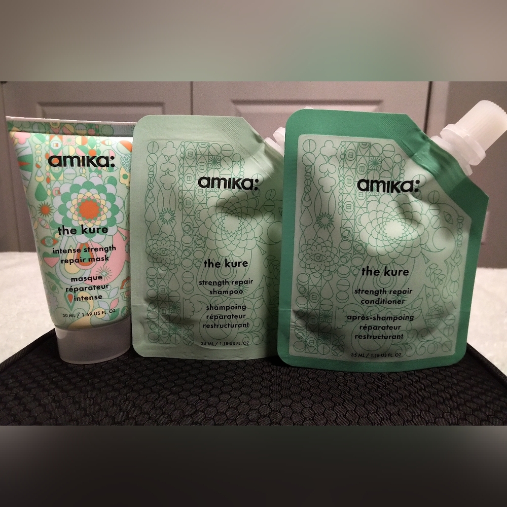 NEW Amika The Kure Strength Repair Trial Set - Picture 2 of 4